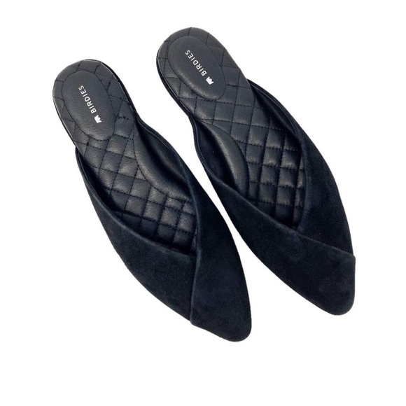 Birdies The Swan Black Slip On Mules Size 9.5 - Picture 1 of 8